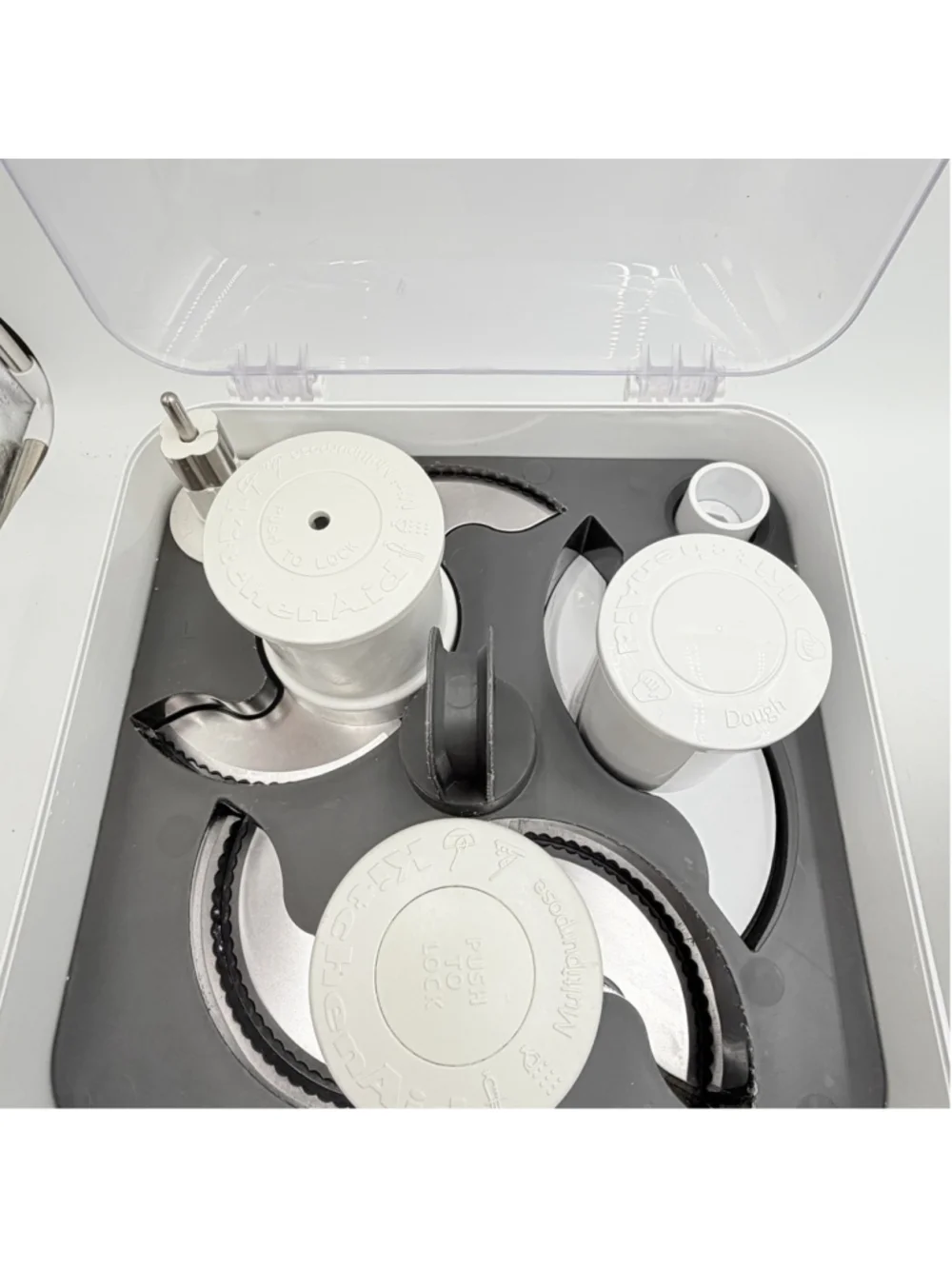 KITCHENAID KFP1333ACS0 13 CUP FOOD PROCESSOR Blades Discs Accessory Case Tested